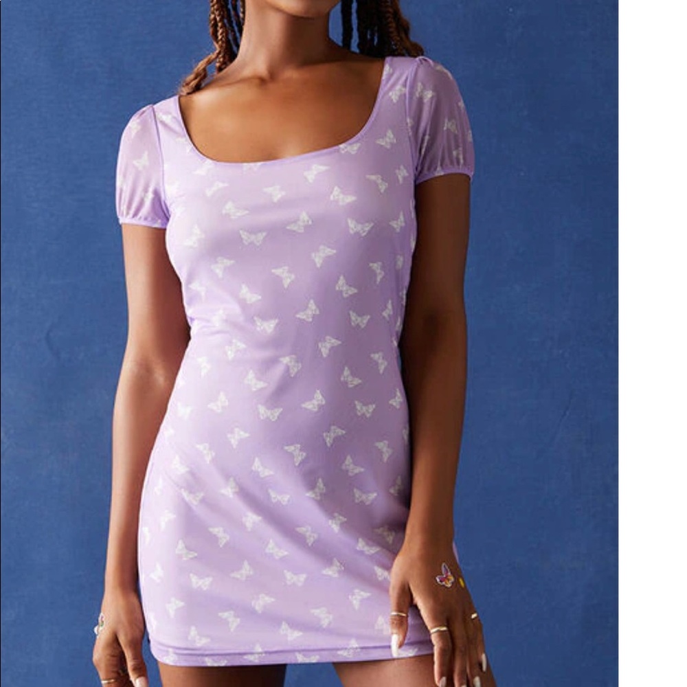 Kendall and Kylie mesh mini dress